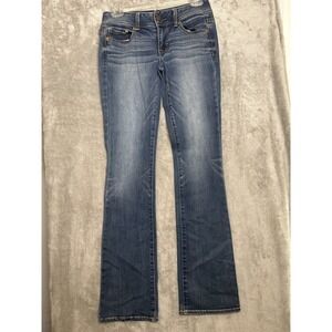 American Eagle Outfitters Kick Boot Jeans Womens Size 2 Medium Wash Denim